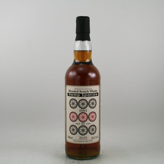 Hemp Sparrow Blended Scotch Whisky 1993ウイスキー - ウイスキー