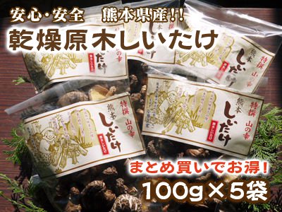 九州熊本産無農薬乾燥原木椎茸｜九州熊本産の米や果物など、農家直送