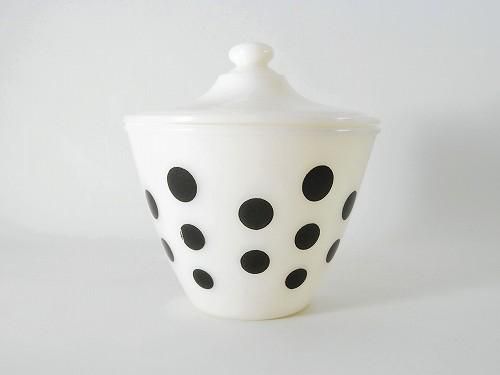 ファイヤーキングポルカドットグリースジャーソルト&ペッパー