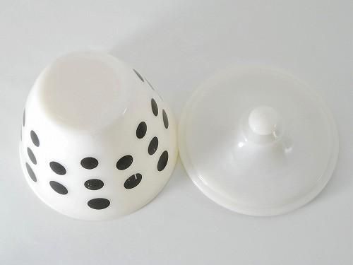 ファイヤーキングポルカドットグリースジャーソルト&ペッパー