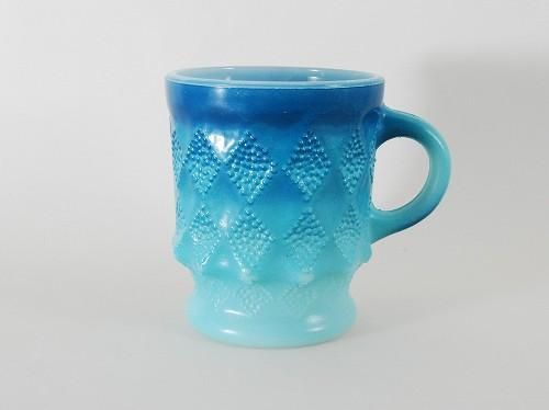 ファイヤーキング　ブルーマグ Fire king” Kimberly Mug ファイヤーキング キンバリーマグ