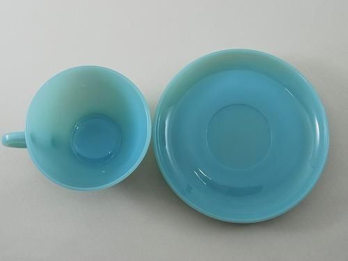 ☆レア / Fireking ファイヤーキング 灰皿 ターコイズ Lサイズ