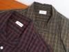 YUAN RELAX OPEN COLLAR CHECK SHIRT