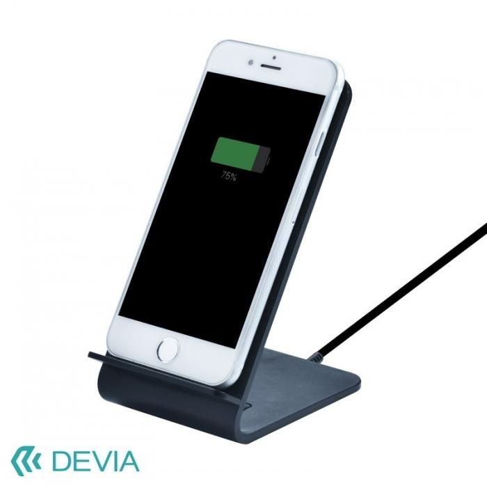 Devia Qi規格対応 スタイリッシュなスマホスタンド型 ワイヤレス