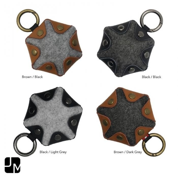 JM 六角形とバイカラーがおしゃれなカジュアルコインケース/COIN