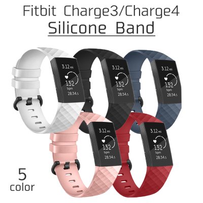 FitBit Charge3 Charge4 シリコン バンド ベルト 交換 カスタム