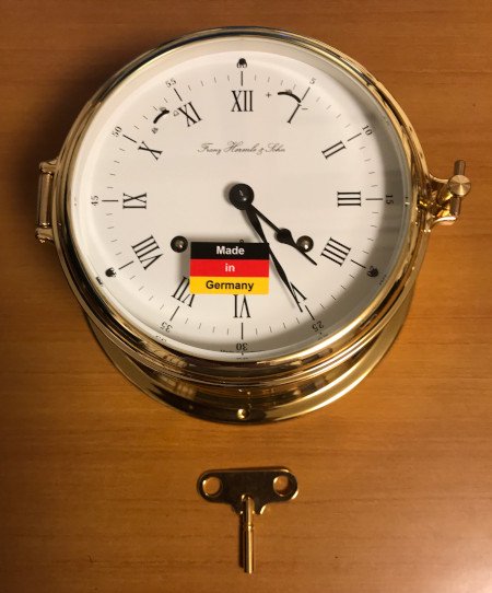 値下げしました！　機械式船舶時計　HERMLE(スイス)