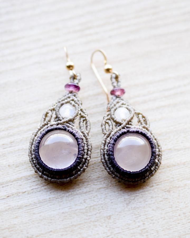 【Moon Magic】Toi Et Moi ローズクォーツピアス Toi Et Moi - Personal Jewelry – Moon Magic