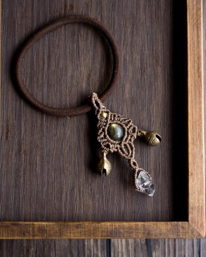 お買い得♡お揃い シュシュ付リバティうさみみリボン、くるみボタン 3