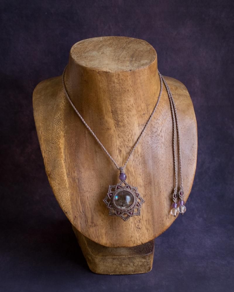 アイリスクォーツ マクラメペンダント マクラメペンダント【結龍】アイリスクォーツ×銀 | yuispace