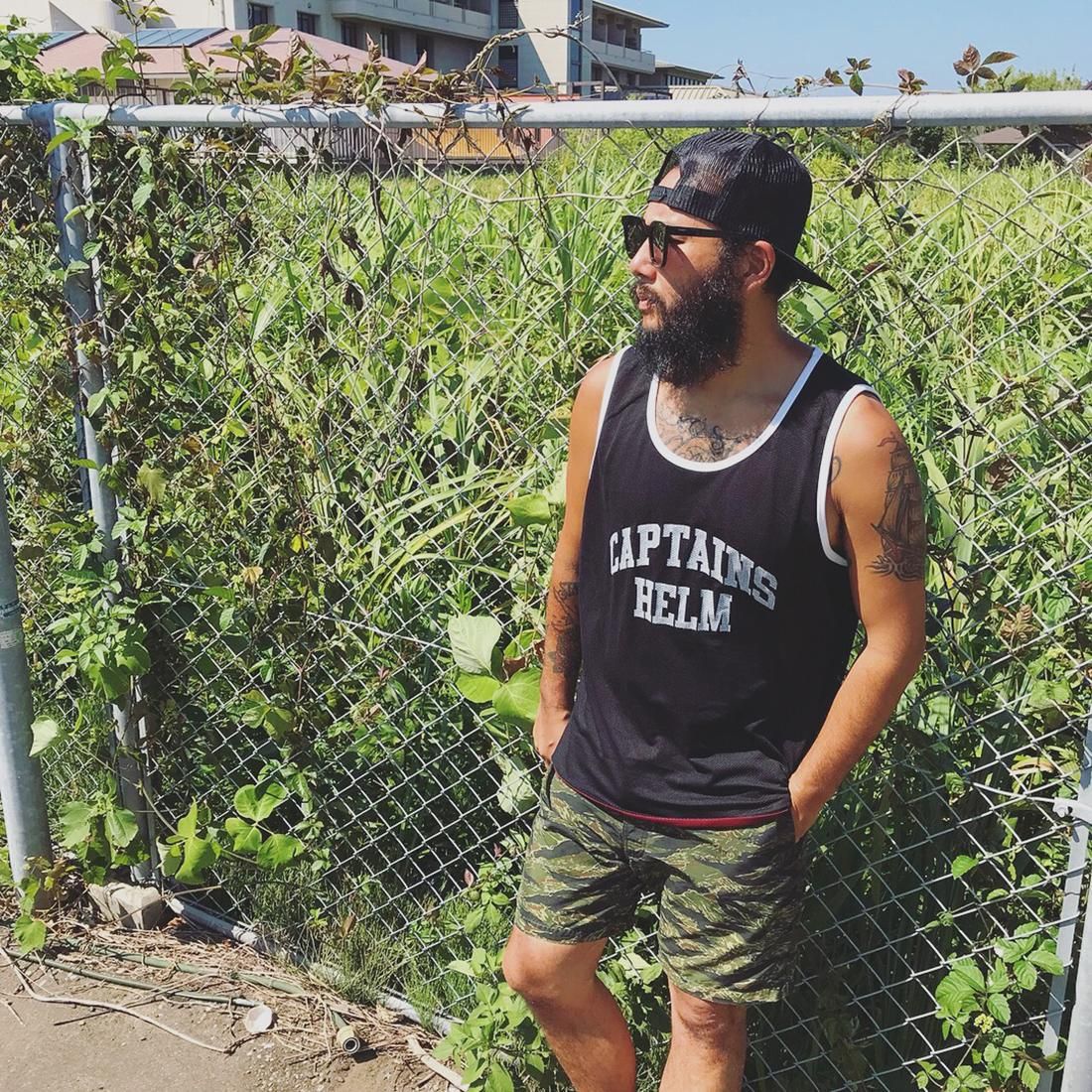 CAPTAINS HELM #REVERSIBLE MESH TANK TOP - CAPTAINS HELM WEB