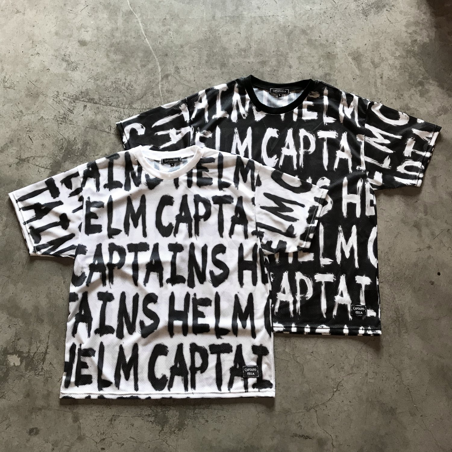 CAPTAINS HELM #GRAFFITI MESH SURF TEE - CAPTAINS HELM WEB STORE