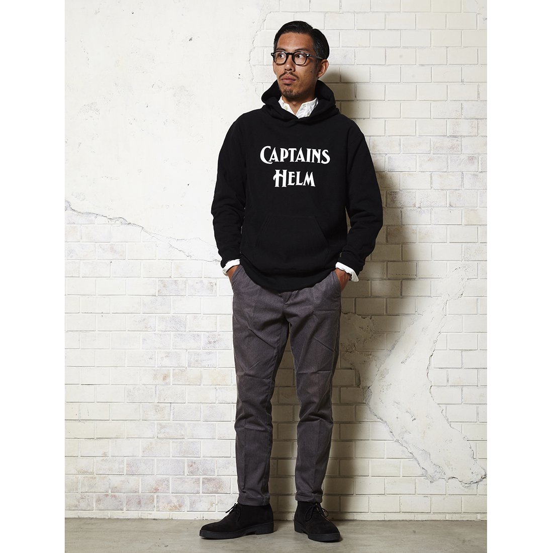 captains helm AUTHENTIC LOGO HOODIE - パーカー