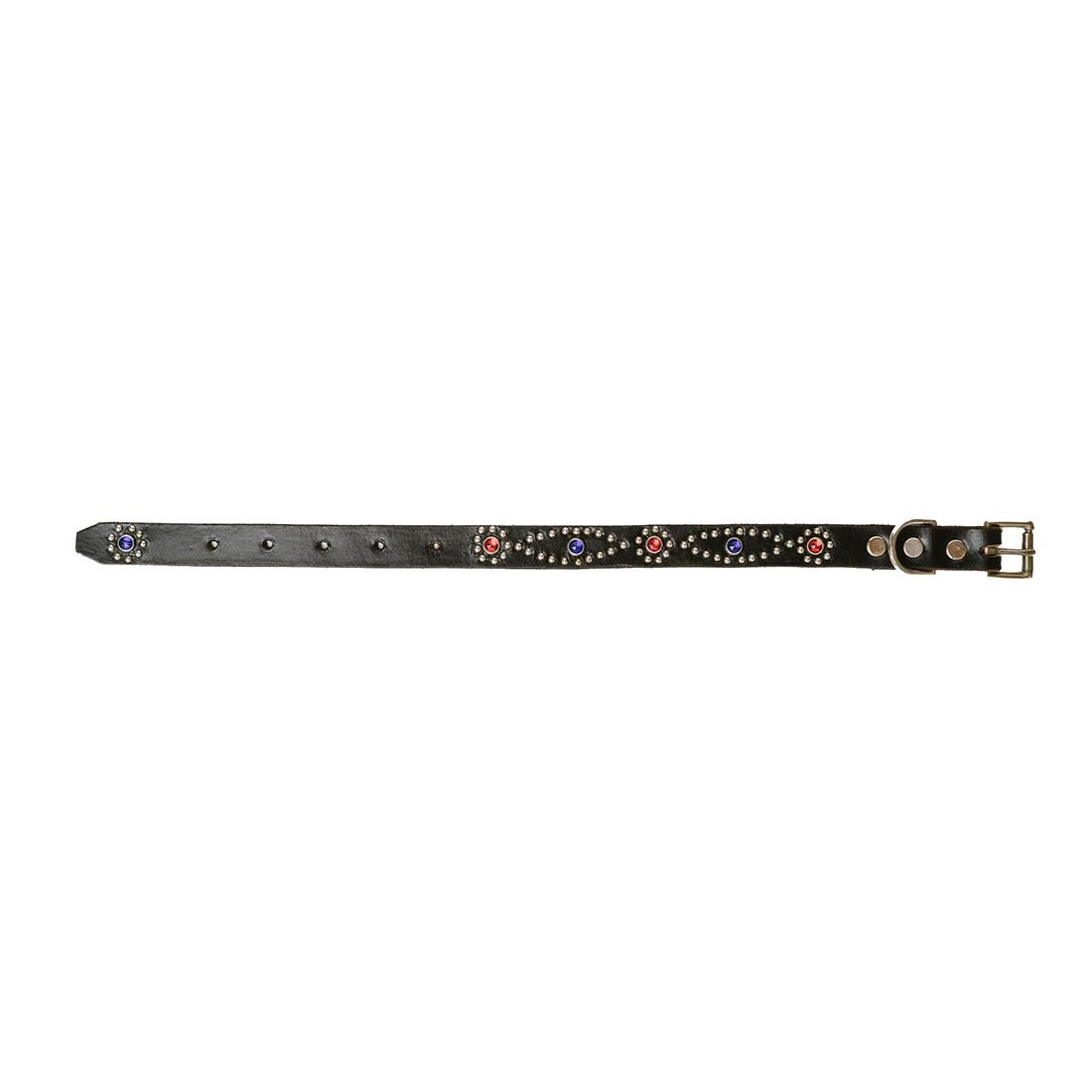 HTC  DOGGYBRO.    #COLLAR D-STYLE Studs&Stone -M/L