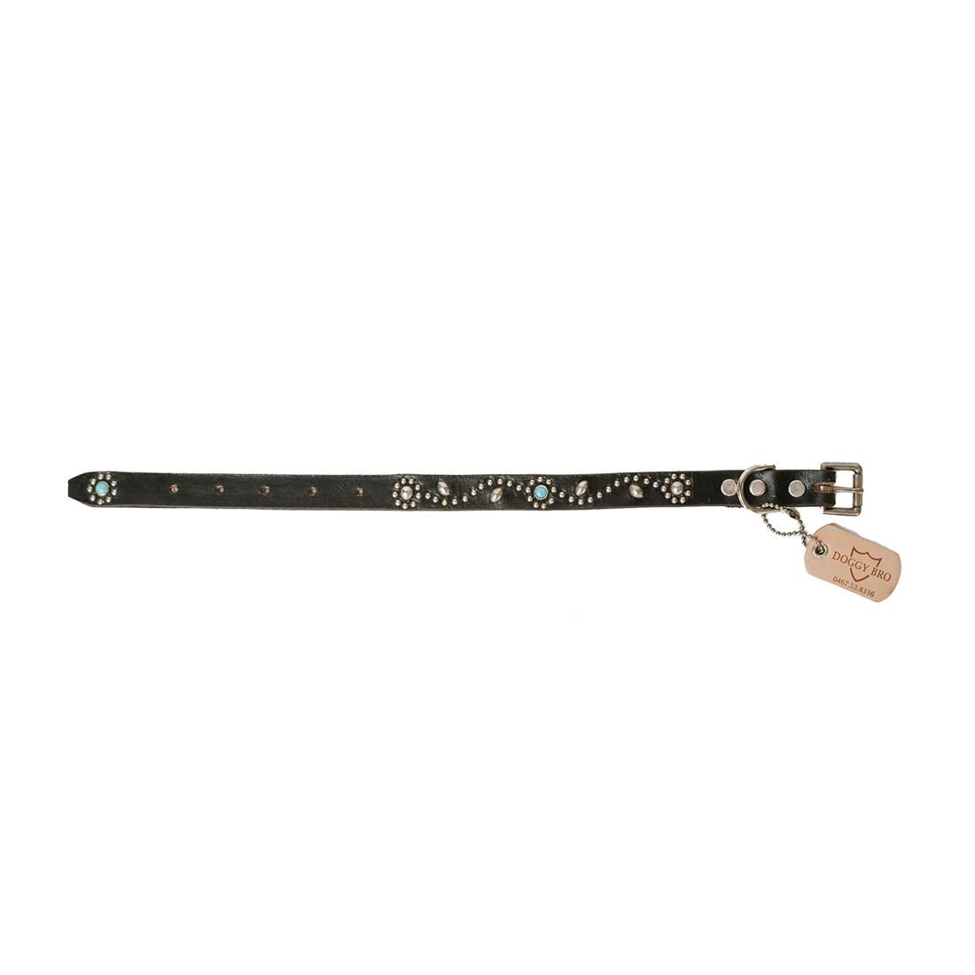 HTC  DOGGYBRO.    #COLLAR SN-32 Turquoise -M/L