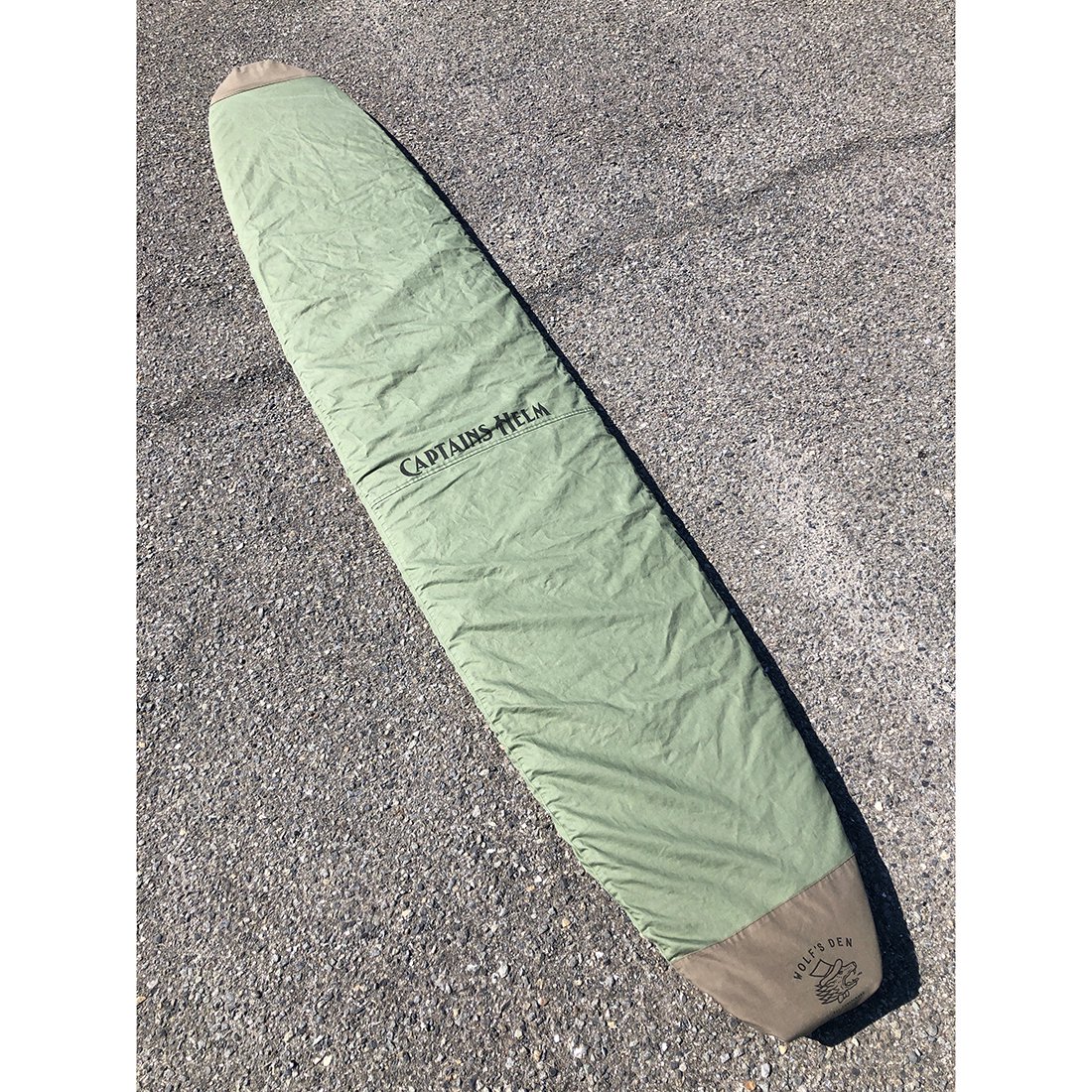 WOLF'S DEN × CAPTAINS HELM #MILITARY DECK COVER for LONG BOARD 