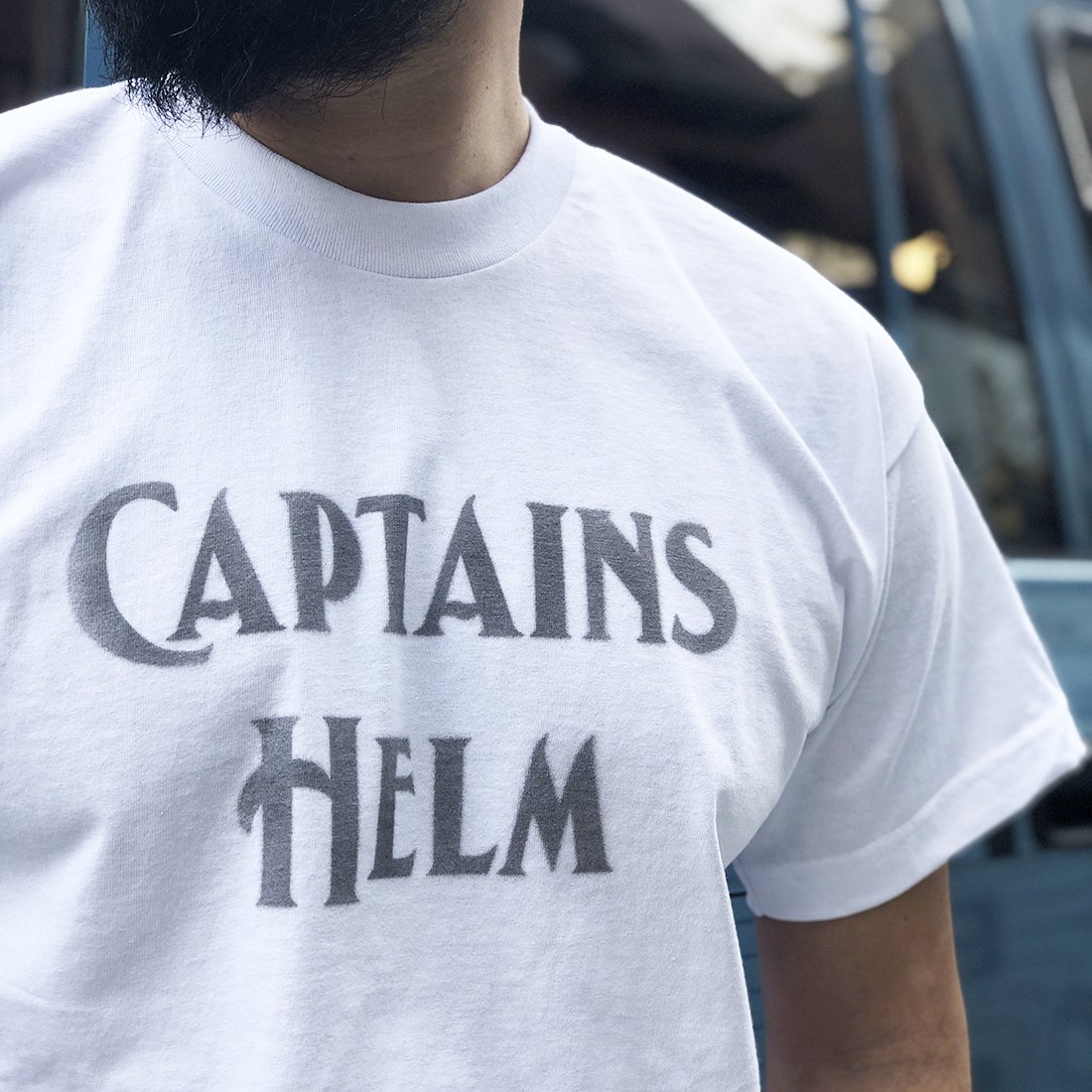 CAPTAINS HELM #USA MADE LOGO TEE -Stencil - CAPTAINS HELM WEB STORE