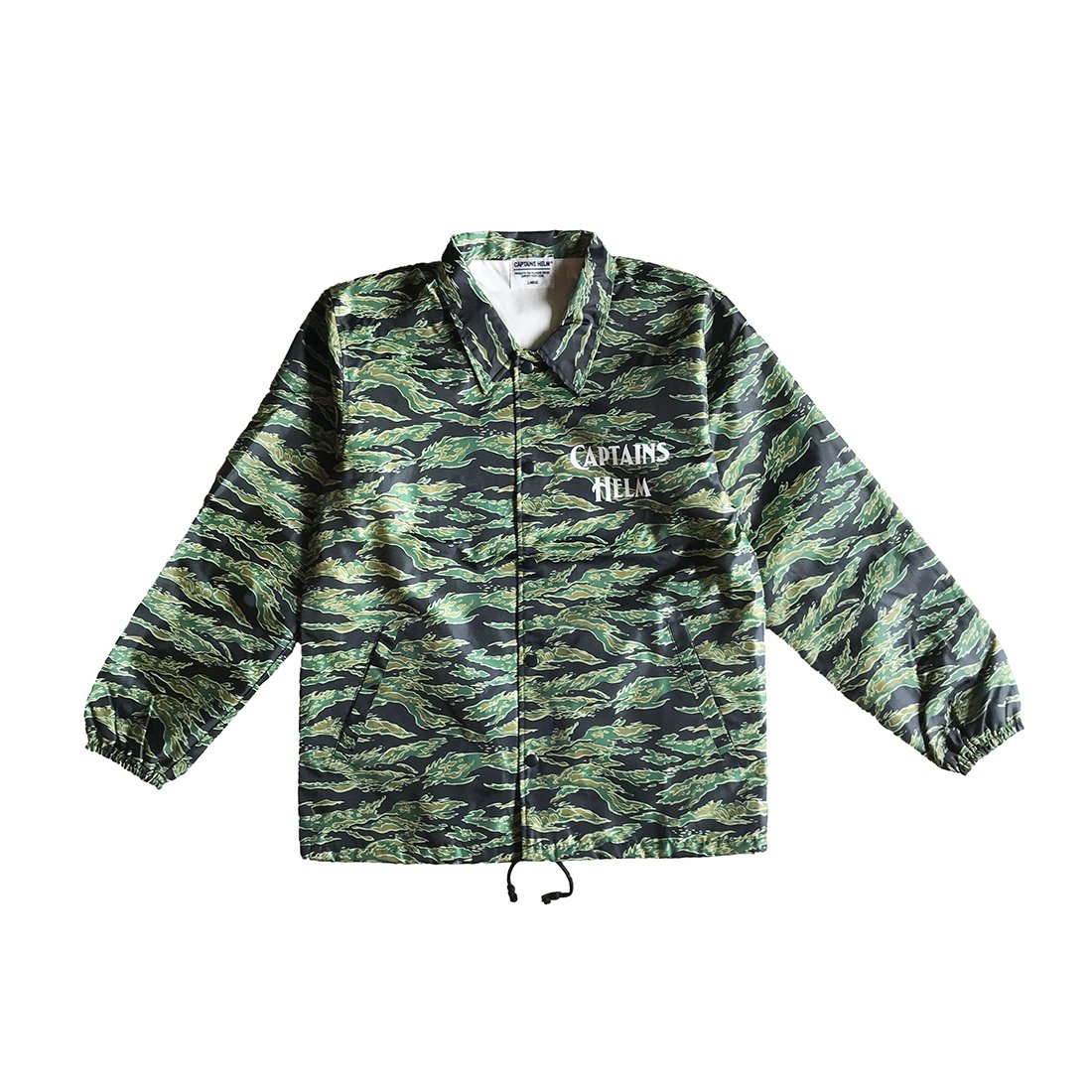 CAPTAINS HELM #TIGER CAMO LOGO COACH JKT - CAPTAINS HELM WEB STORE