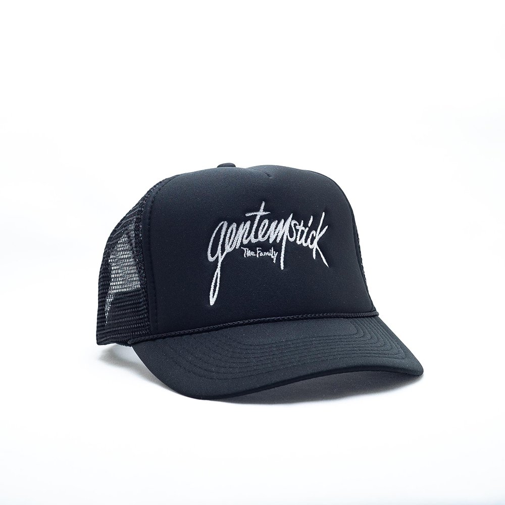 GENTEMSTICK　#hand logo mesh CAP -Black