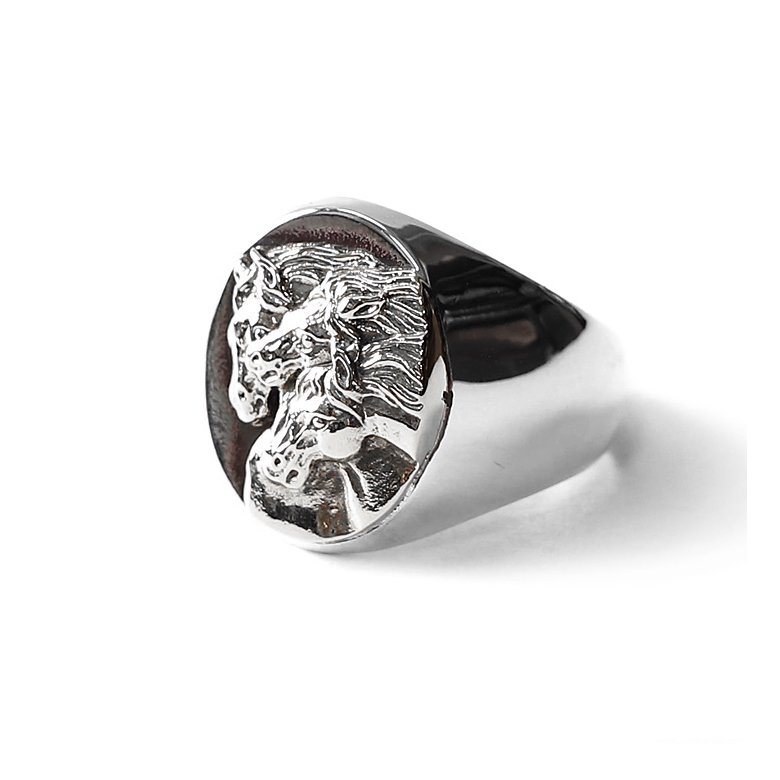 PEANUTS & Co. #PHARAOHS HORSES RING - OVAL S(All Silver