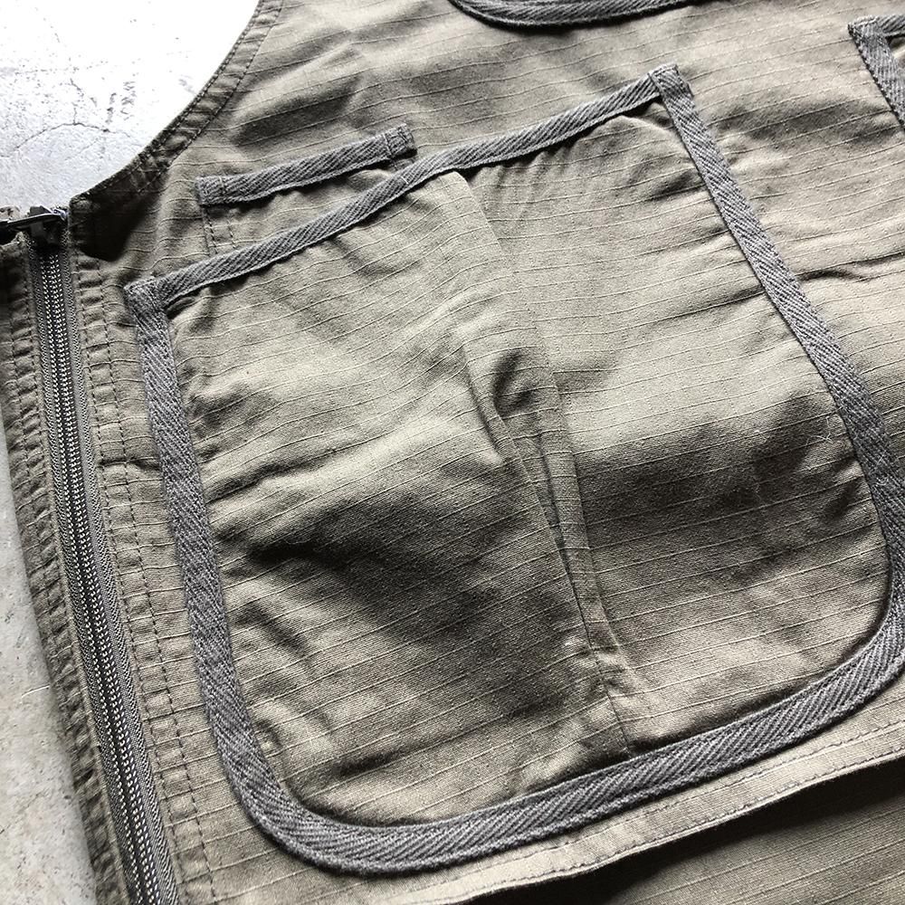GRIP SWANY × CAPTAINS HELM #FIREPROOF APRON VEST -OLIVE