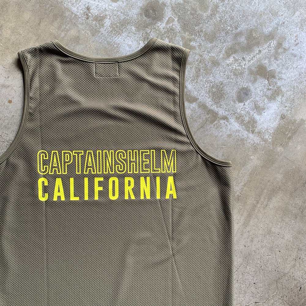 CAPTAINS HELM #DOUBLE MESH TANK-TOP - CAPTAINS HELM WEB STORE