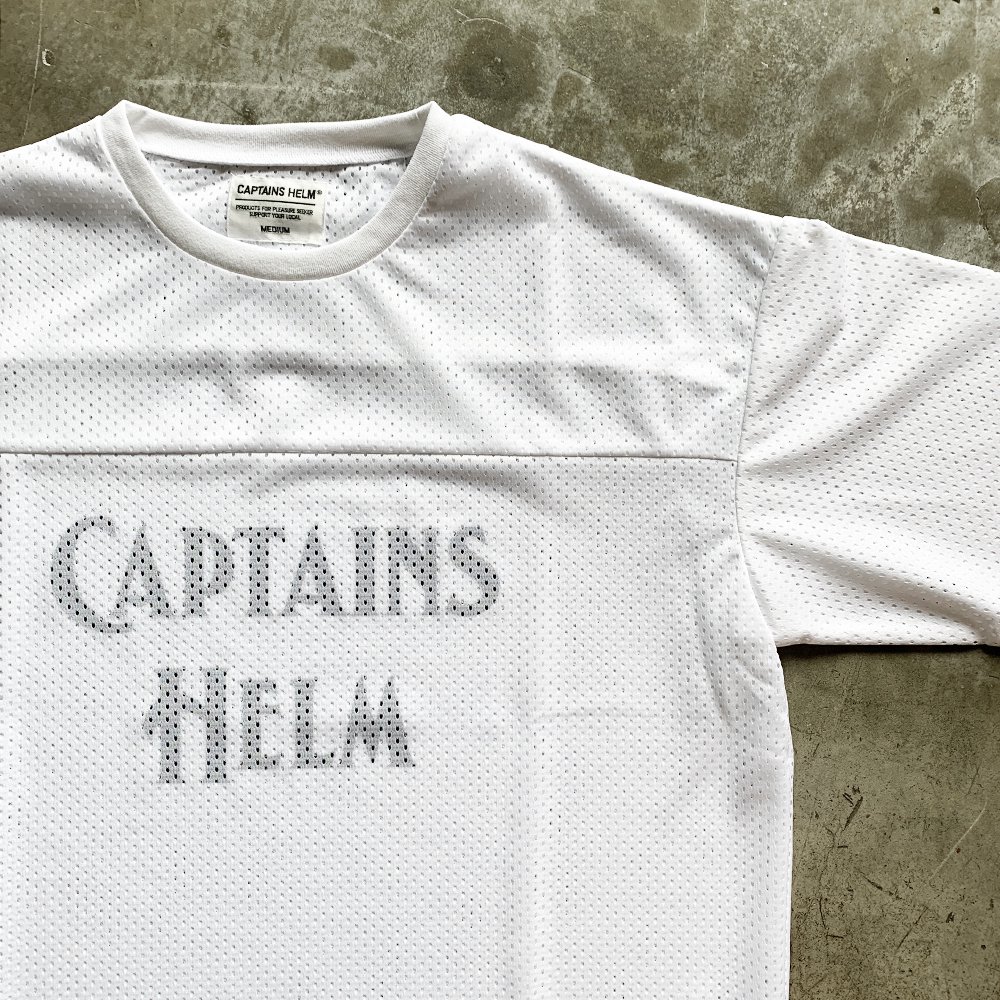 CAPTAINS HELM #DOUBLE MESH FOOTBALL TEE - CAPTAINS HELM WEB STORE