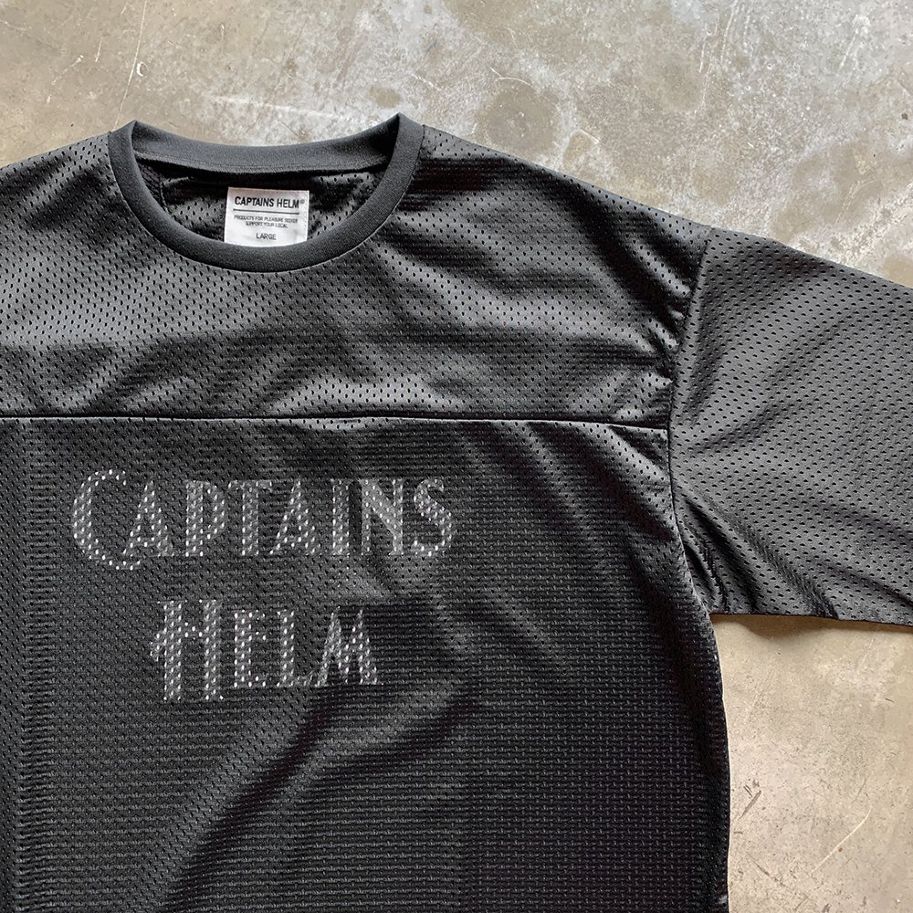 CAPTAINS HELM #DOUBLE MESH FOOTBALL TEE - CAPTAINS HELM WEB STORE