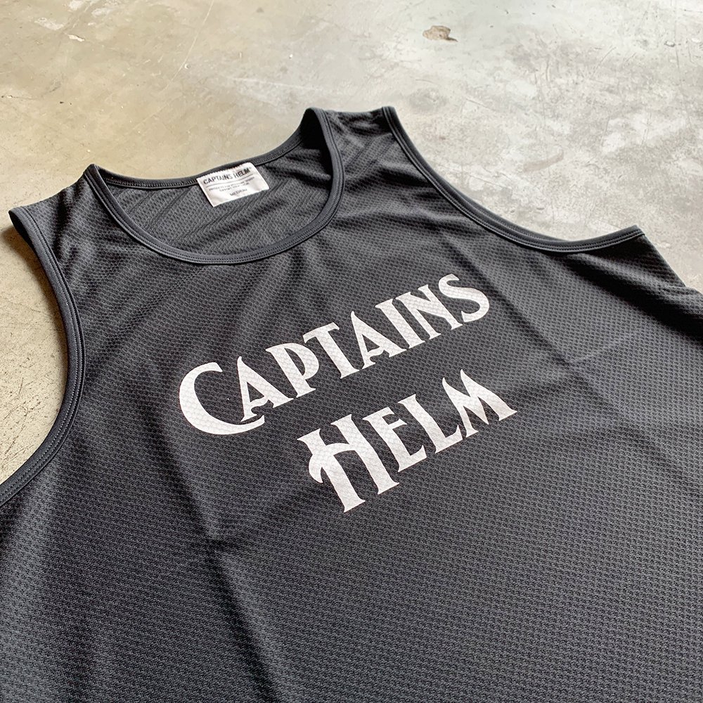 G.O.D. FILMS × CAPTAINS HELM #DOUBLE MESH LOGO TANK-TOP - CAPTAINS 