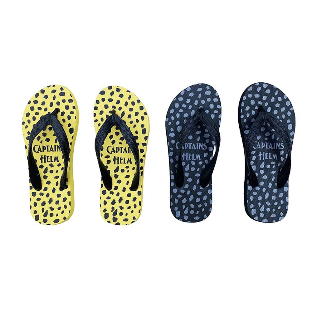 CYAARVO  CAPTAINS HELM#LEOPARD FLIP FLOP