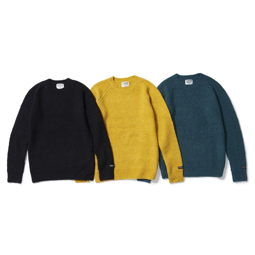 CAPTAINS HELM #MOHAIR CREW KNIT - CAPTAINS HELM WEB STORE