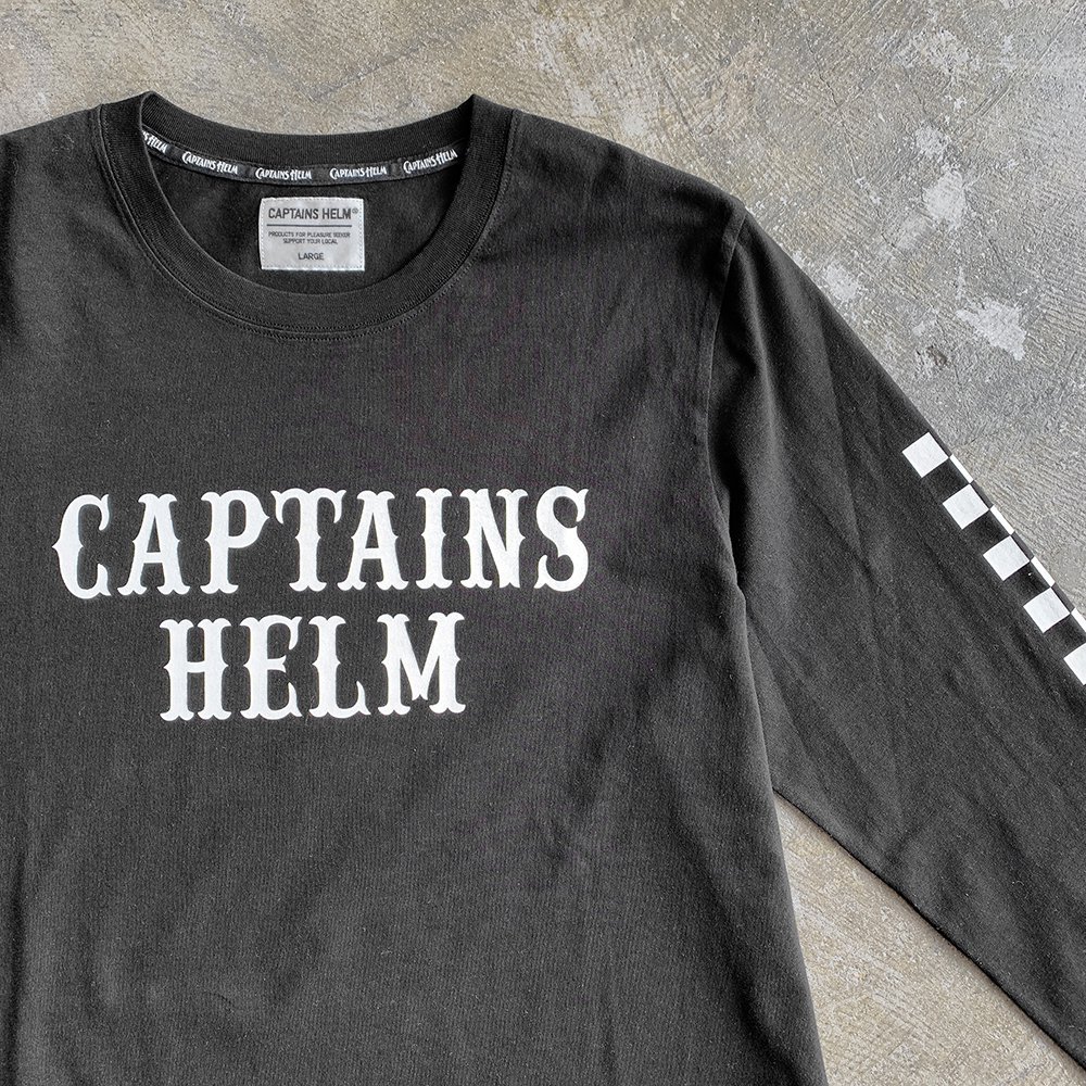 CAPTAINS HELM #CHECKER L/S TEE - CAPTAINS HELM WEB STORE