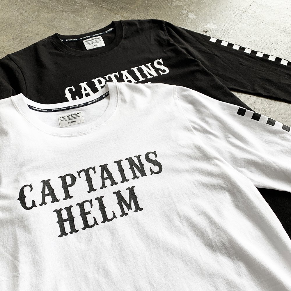 CAPTAINS HELM #CHECKER L/S TEE - Tシャツ/カットソー(七分/長袖)