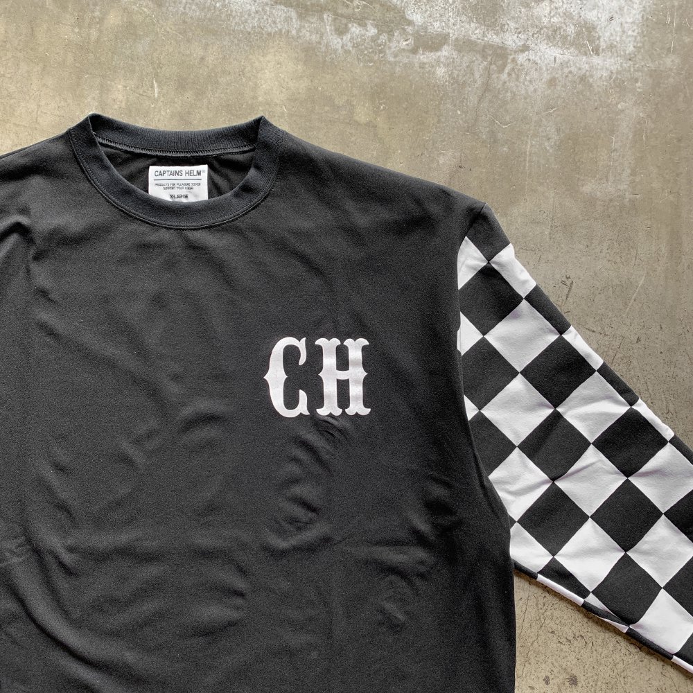 CAPTAINS HELM #CHECKER UV&DRY PRIMEFLEX L/S TEE - CAPTAINS HELM