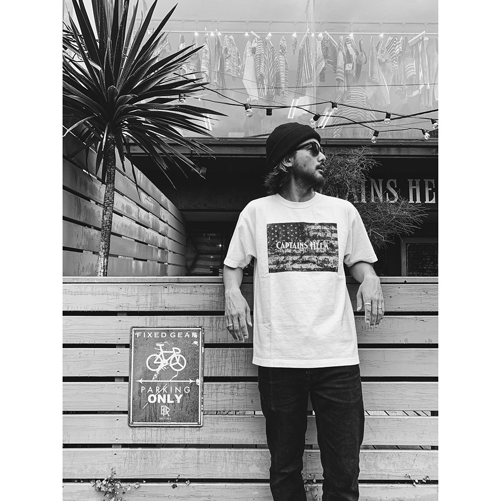 Los Angeles Apparel x CAPTAINS HELM #CAPTAIN'S FLAG TEE - CAPTAINS