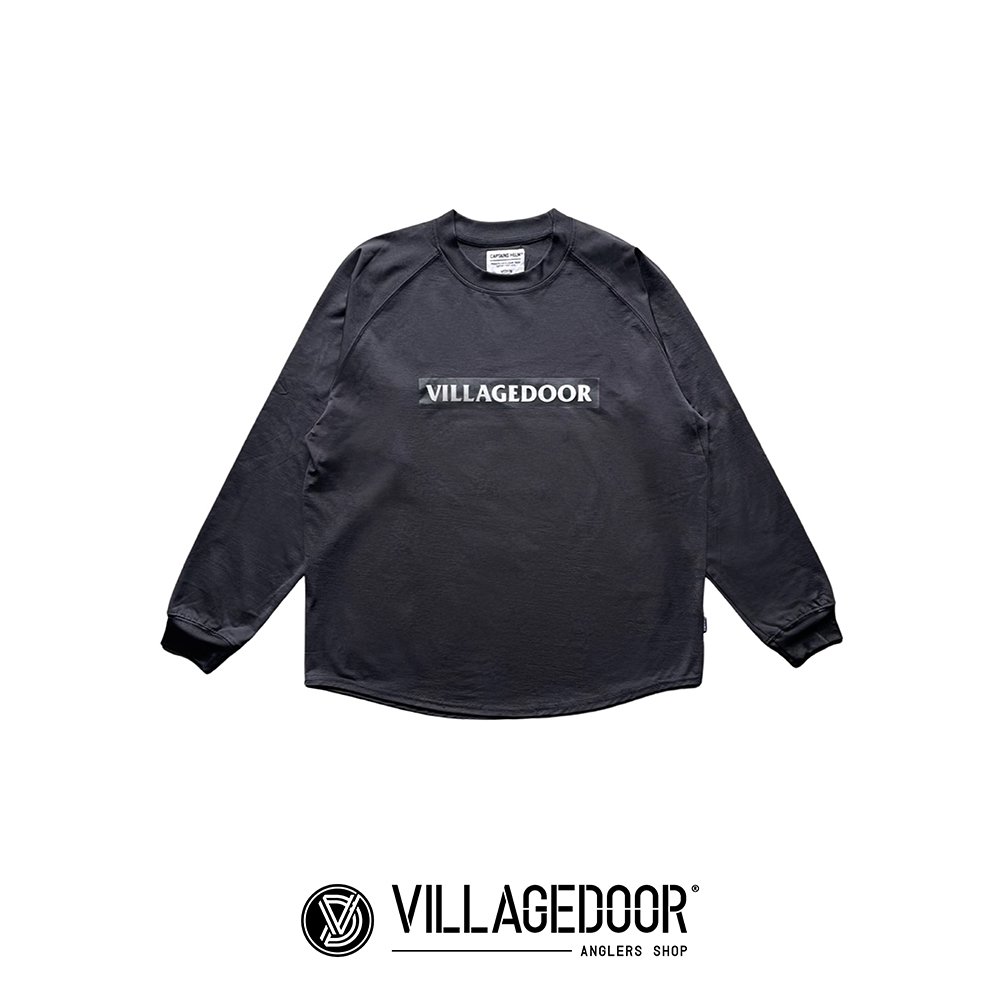 Villagedoor x CAPTAINS HELM #ACTIVE DRY L/S TEE (BLACK) - CAPTAINS