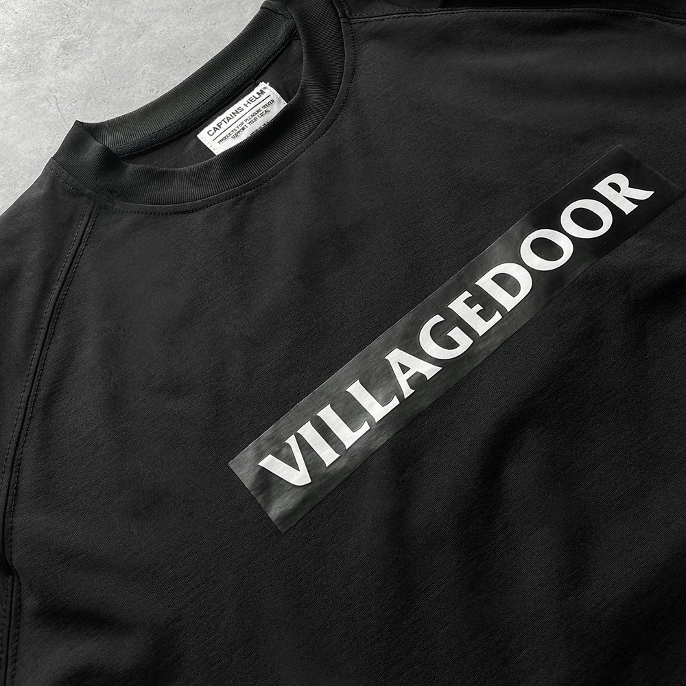 Villagedoor x CAPTAINS HELM #ACTIVE DRY L/S TEE (BLACK) - CAPTAINS
