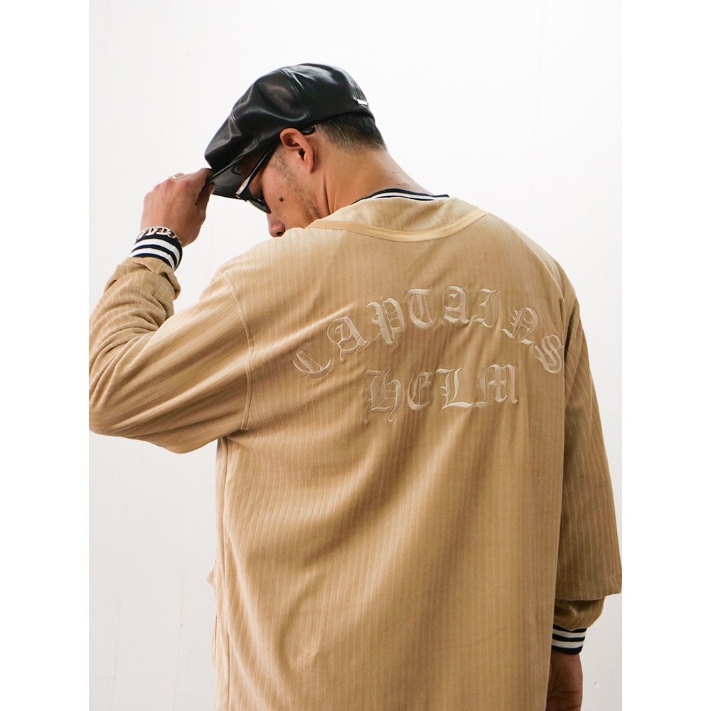 CAPTAINS HELM #VELOUR BASEBALL SHIRTS - CAPTAINS HELM WEB STORE