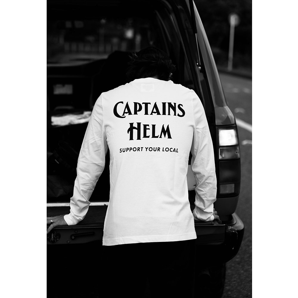 CAPTAINS HELM #STANDARD LOGO L/S TEE - CAPTAINS HELM WEB STORE