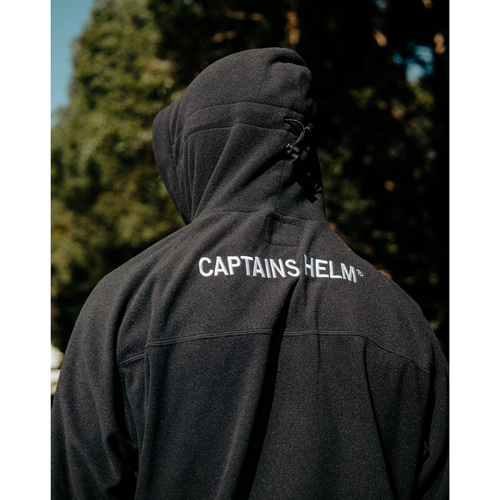 CAPTAINS HELM FACE-COVER FLEECE HOODIE - トップス