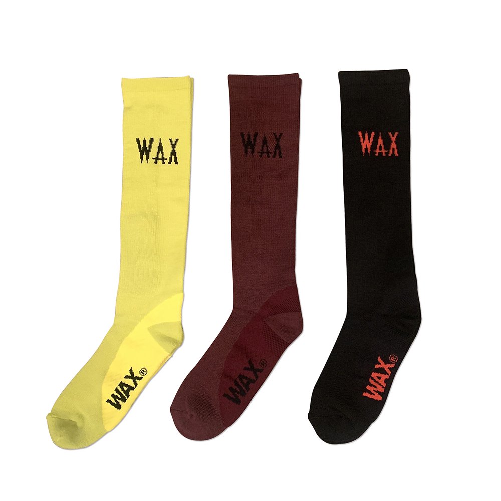 WAX　#Wool mix high socks