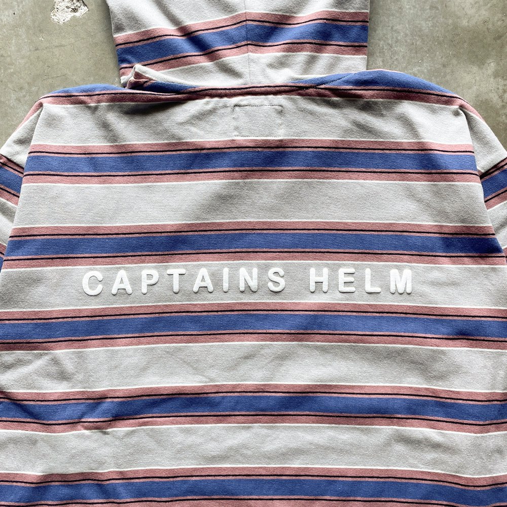 CAPTAINS HELM #BORDER HOODED TEE - CAPTAINS HELM WEB STORE