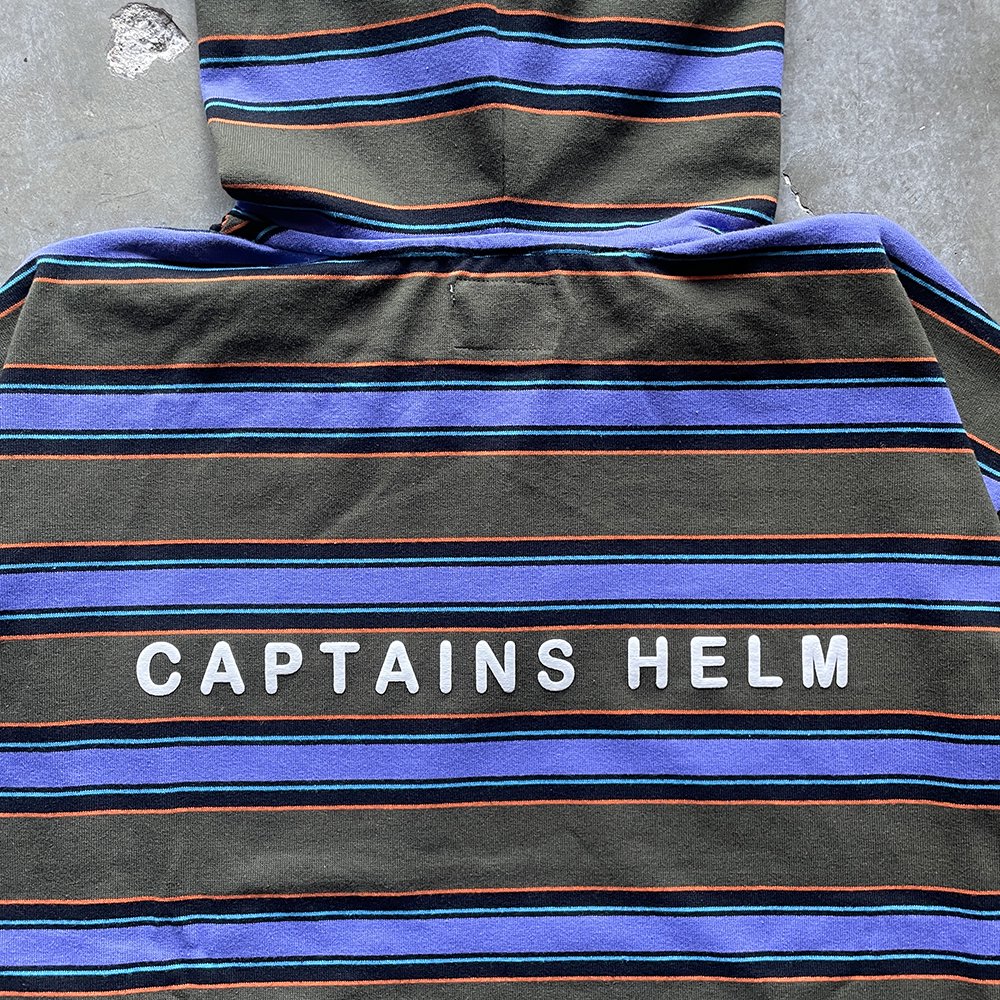 CAPTAINS HELM #BORDER HOODED TEE - CAPTAINS HELM WEB STORE