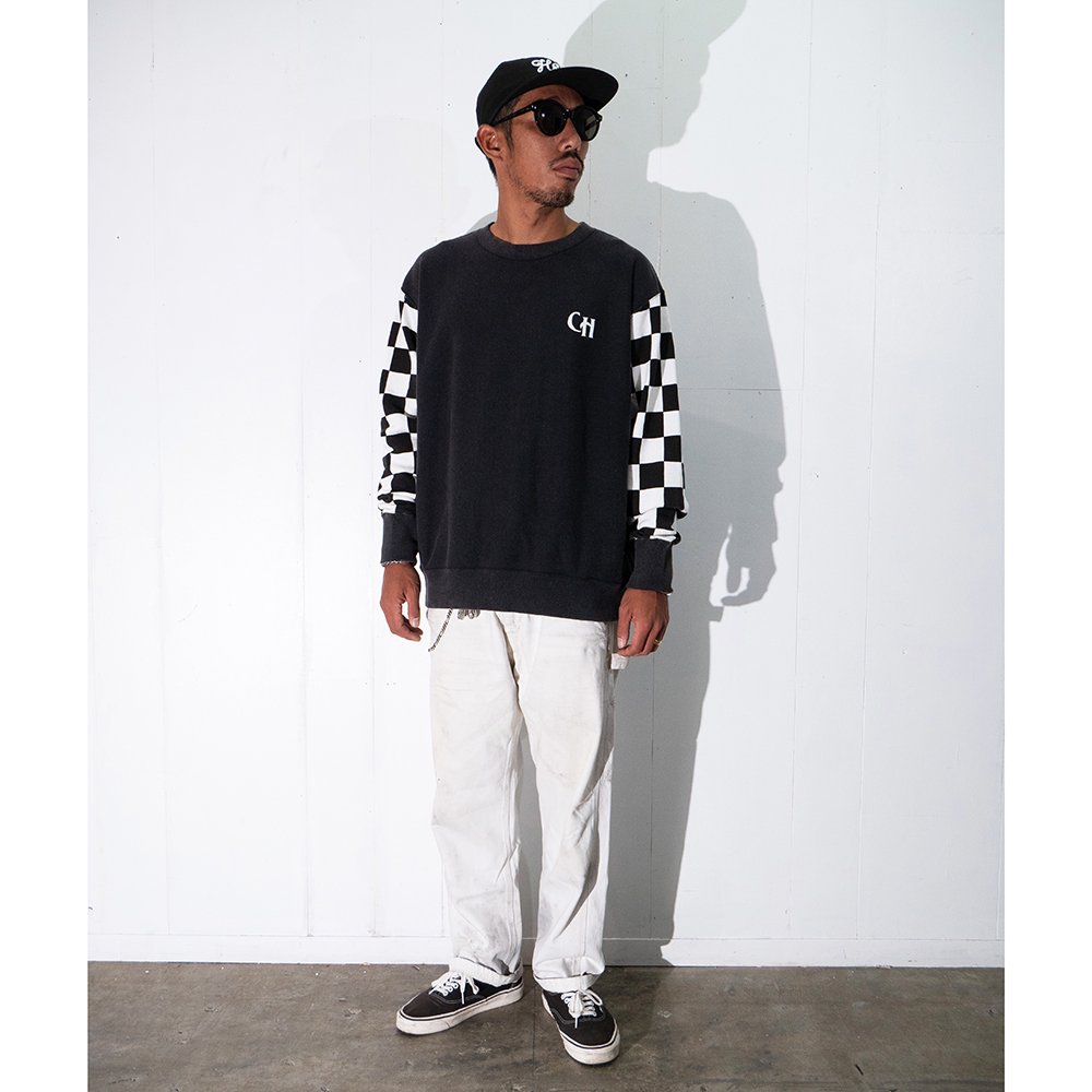 CAPTAINS HELM #CHECKER LOGO SWEAT - CAPTAINS HELM WEB STORE