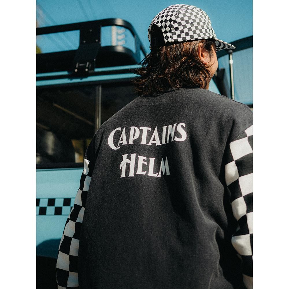 CAPTAINS HELM #CHECKER LOGO SWEAT - CAPTAINS HELM WEB STORE