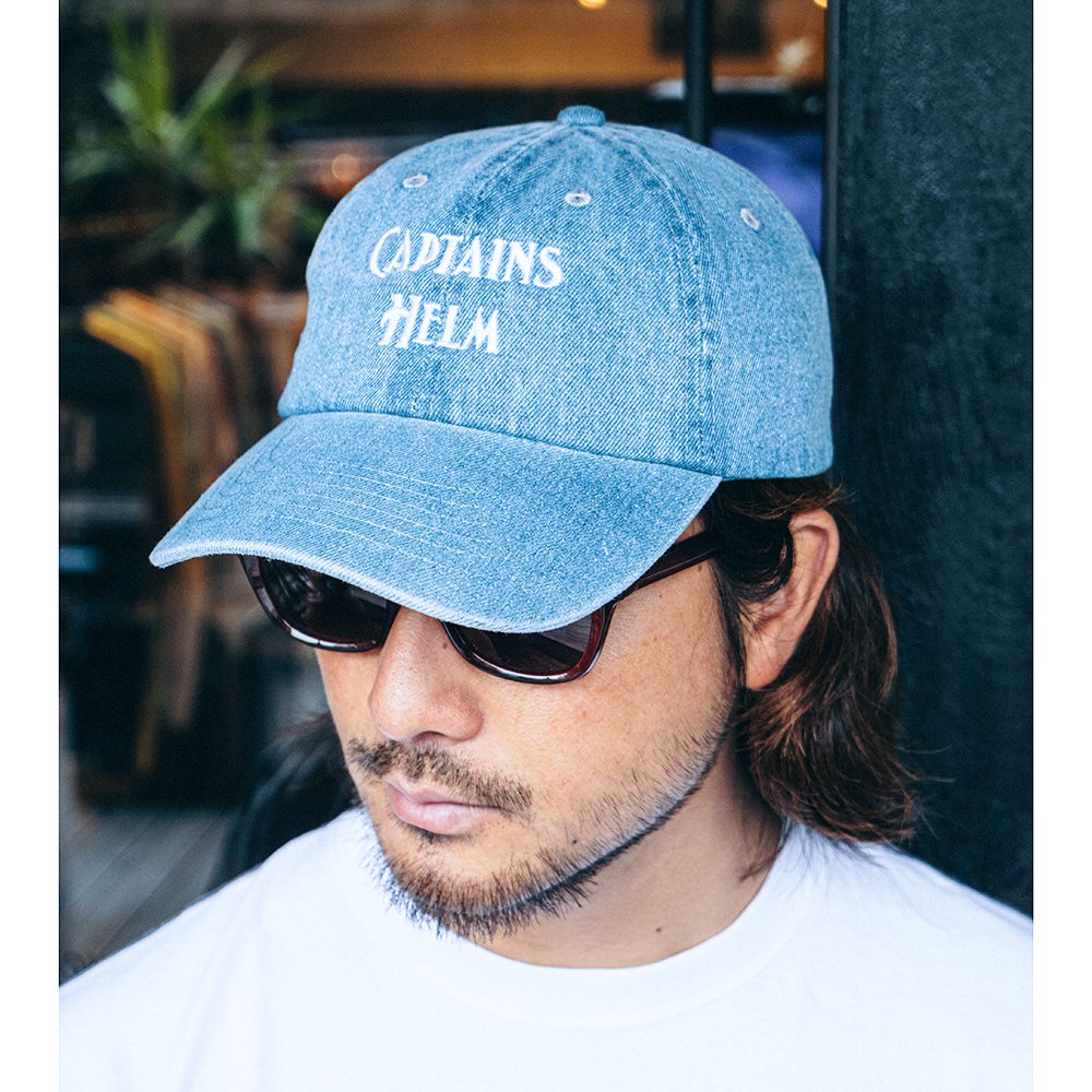 CAPTAINS HELM #LOGO DENIM CAP - CAPTAINS HELM WEB STORE