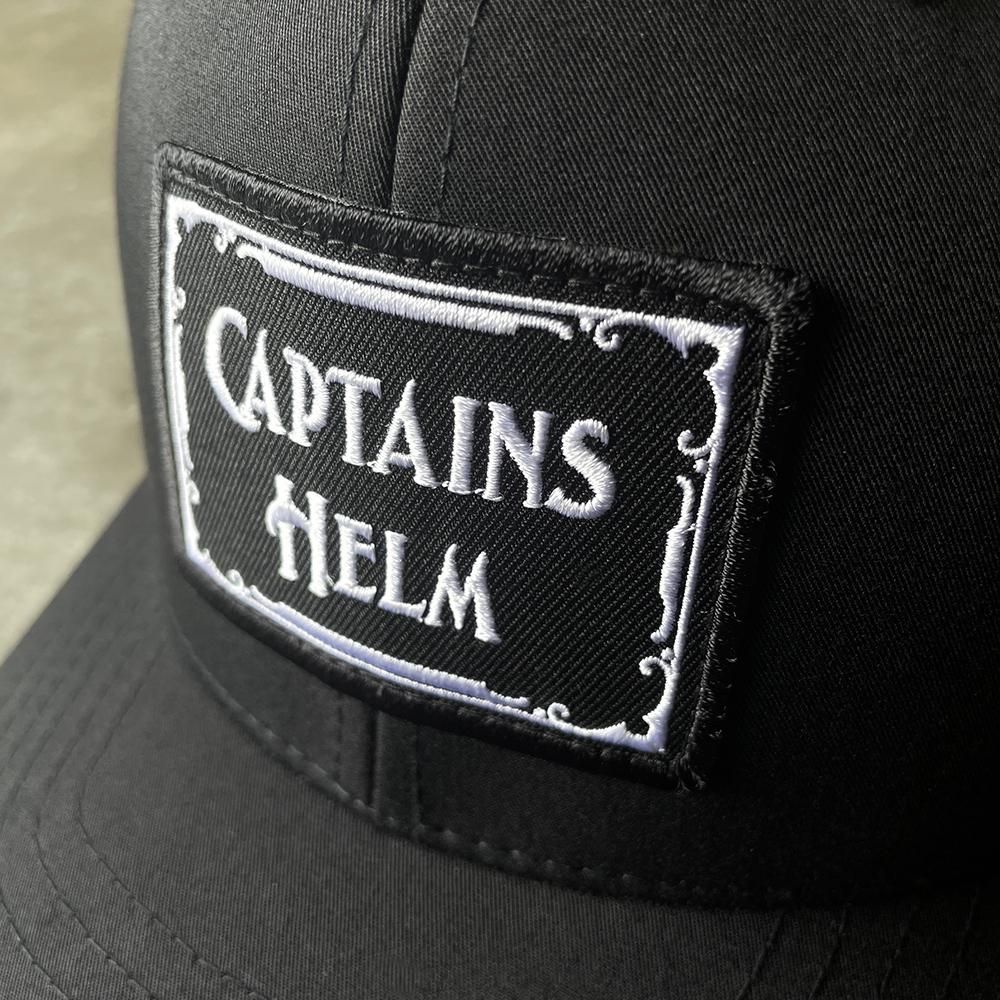CAPTAINS HELM #SQ-LOGO WP RECYCLE MESH CAP - CAPTAINS HELM