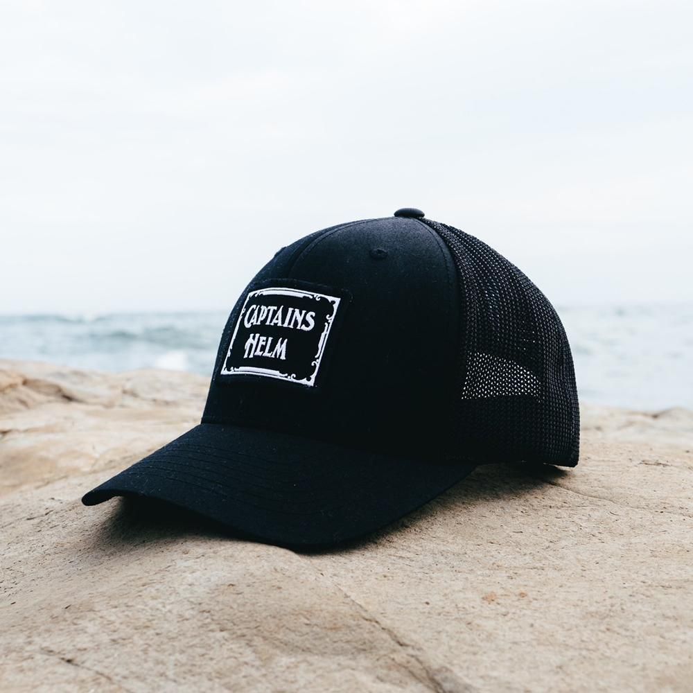 CAPTAINS HELM #SQ-LOGO WP RECYCLE MESH CAP - CAPTAINS HELM