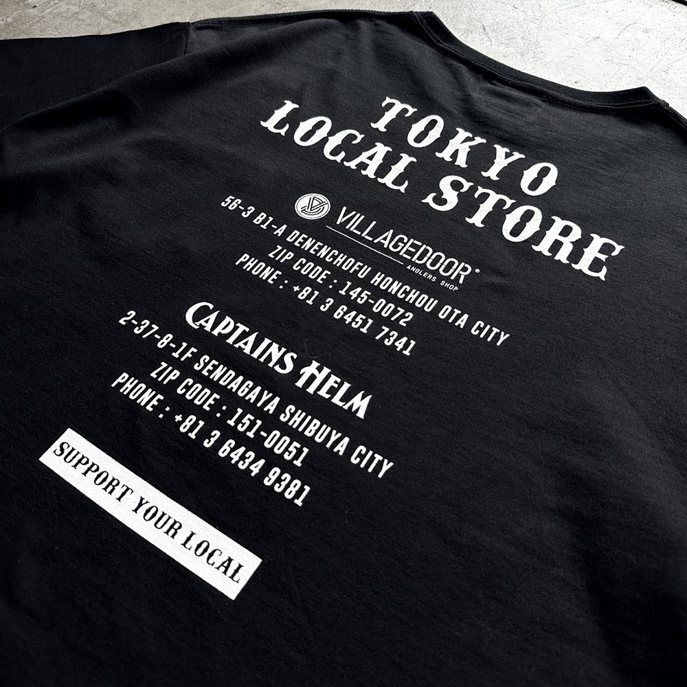 Villagedoor x CAPTAINS HELM #LOCAL STORES POCKET TEE - CAPTAINS