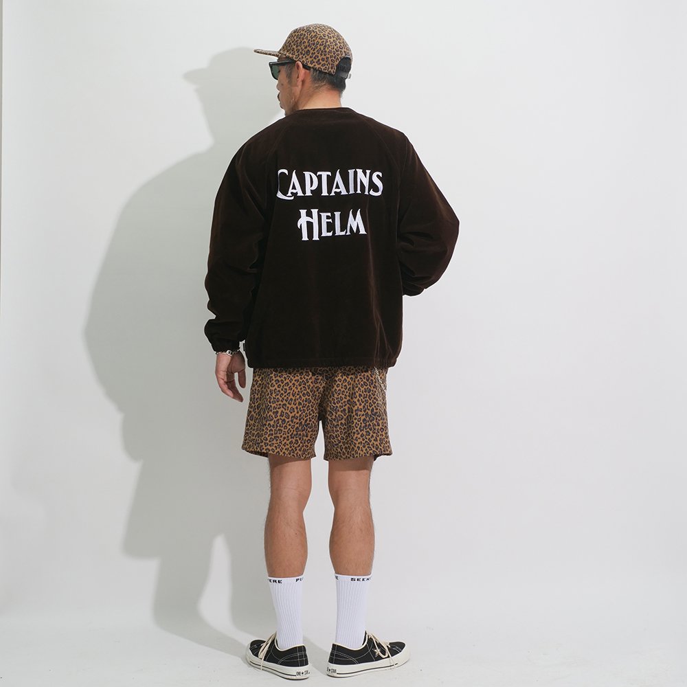 CAPTAINS HELM #LOGO VELOUR COACH JACKET - CAPTAINS HELM WEB STORE